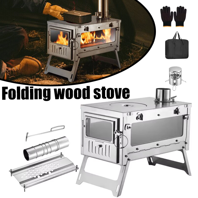 Camping Cooking Wood Stove - Kompor Tenda Portabel Baja Tahan Karat