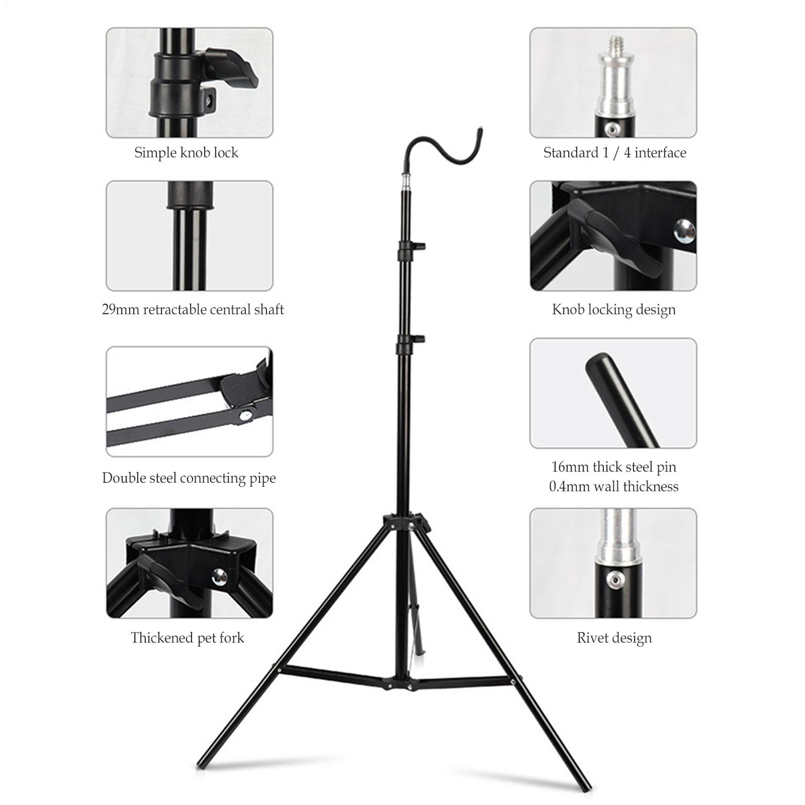 Camping Cooking Tripod - 2m Stand Lampu Camping Lipat Teleskopik