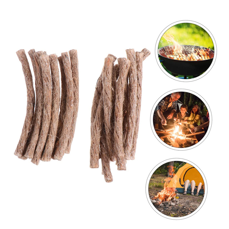 Camping Cooking Wood Stove - 12/24 Buah Tali Rami Survival Wick