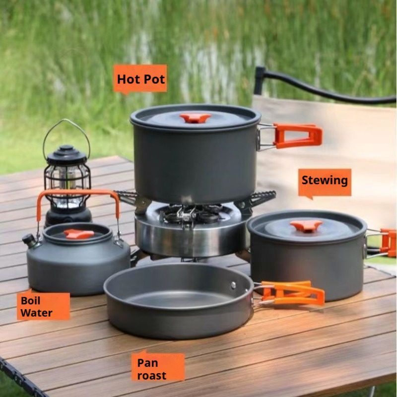 Camping Cooking Easy - Panci Portabel Kapasitas Besar Nyaman Tahan