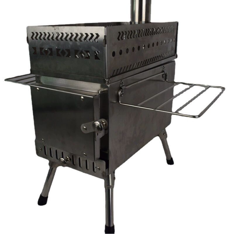 Camping Cooking Fire Stove - Kompor Lipat Baja Tahan Karat untuk