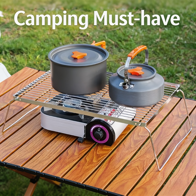 Camping Cooking Utilities - Penyangga Api Unggun Lipat Portabel dari