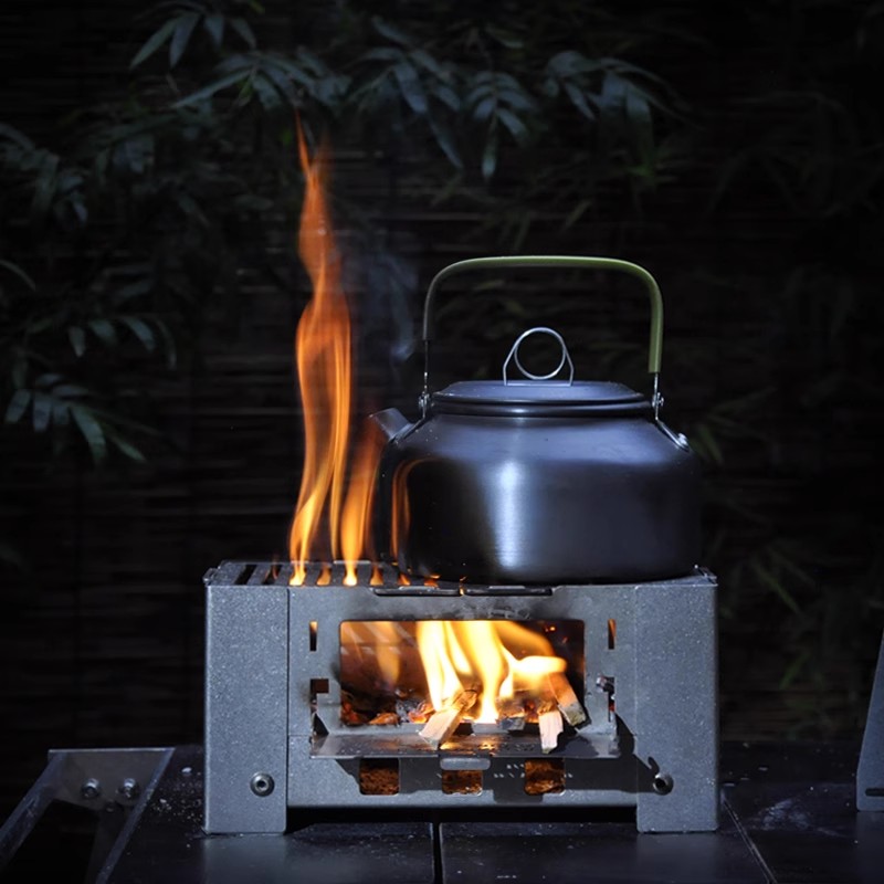 Camping Cooking Wood Stove - Kompor Kayu Lipat Kompak dari Baja