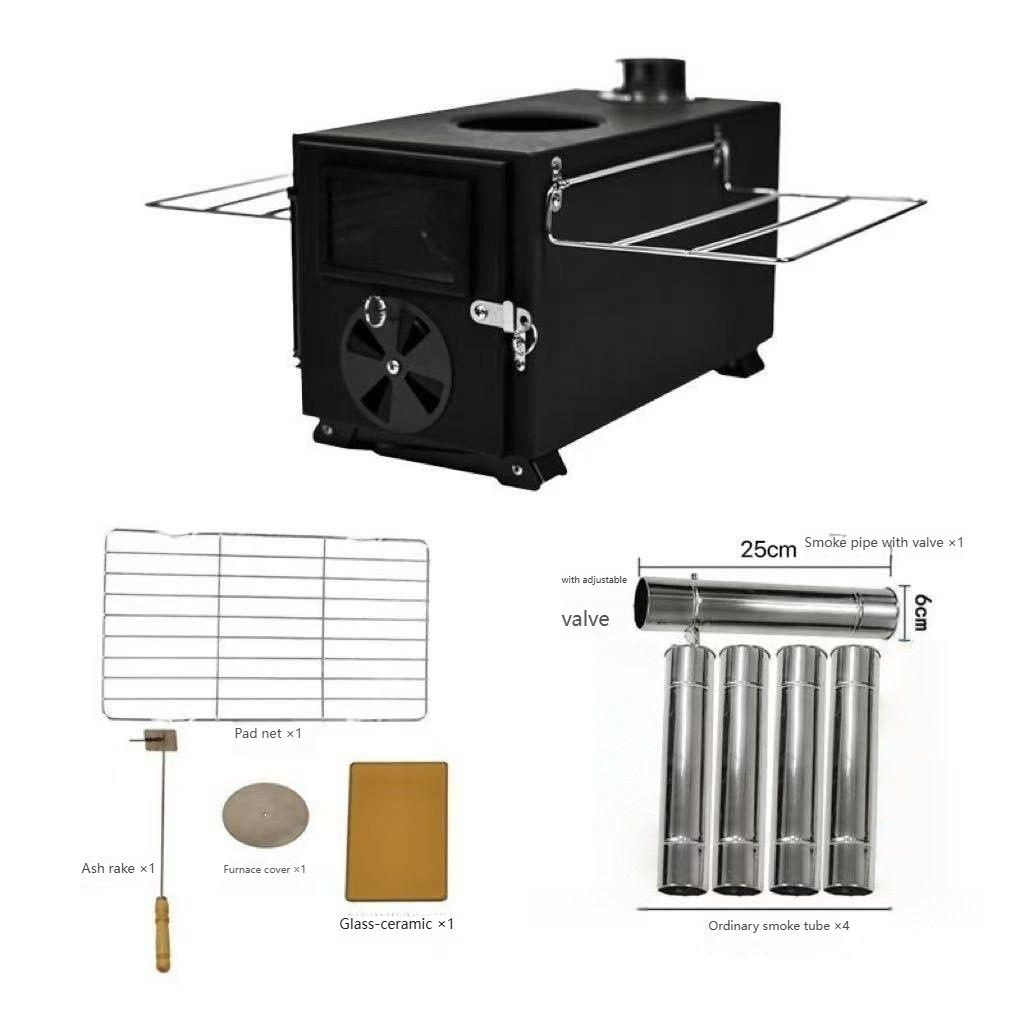 Camping Cooking Stove - Kompor Kayu Bakar Baja Karbon 2026new