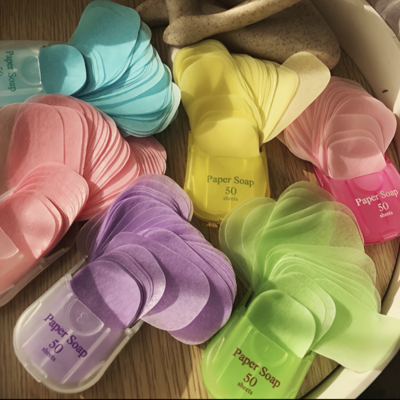 Biodegradable Soap Camp - 50 lembar Sabun Portabel | Unisex-Dewasa,