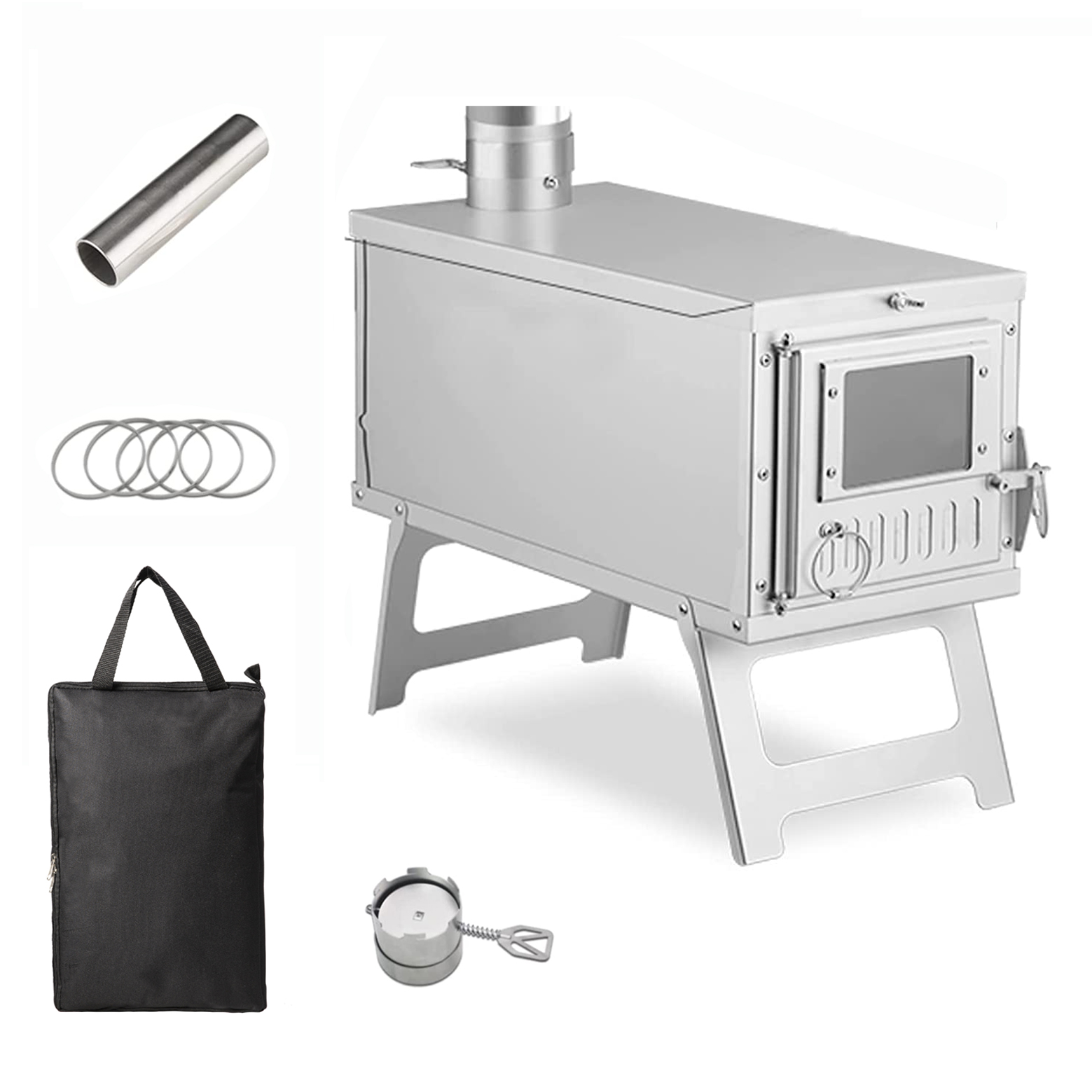 Camping Cooking Wood Stove - Pemanas kayu kompor portabel tenda kompor,