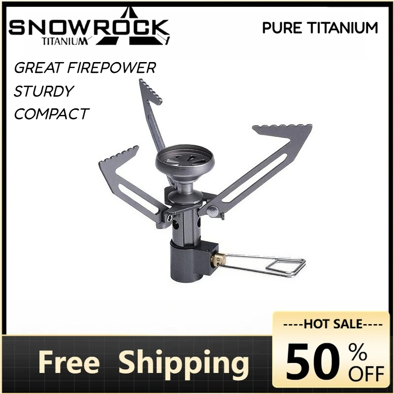 Camping Cooking All In One - SNOWROCK Kompor Portabel Mini Titanium Murni