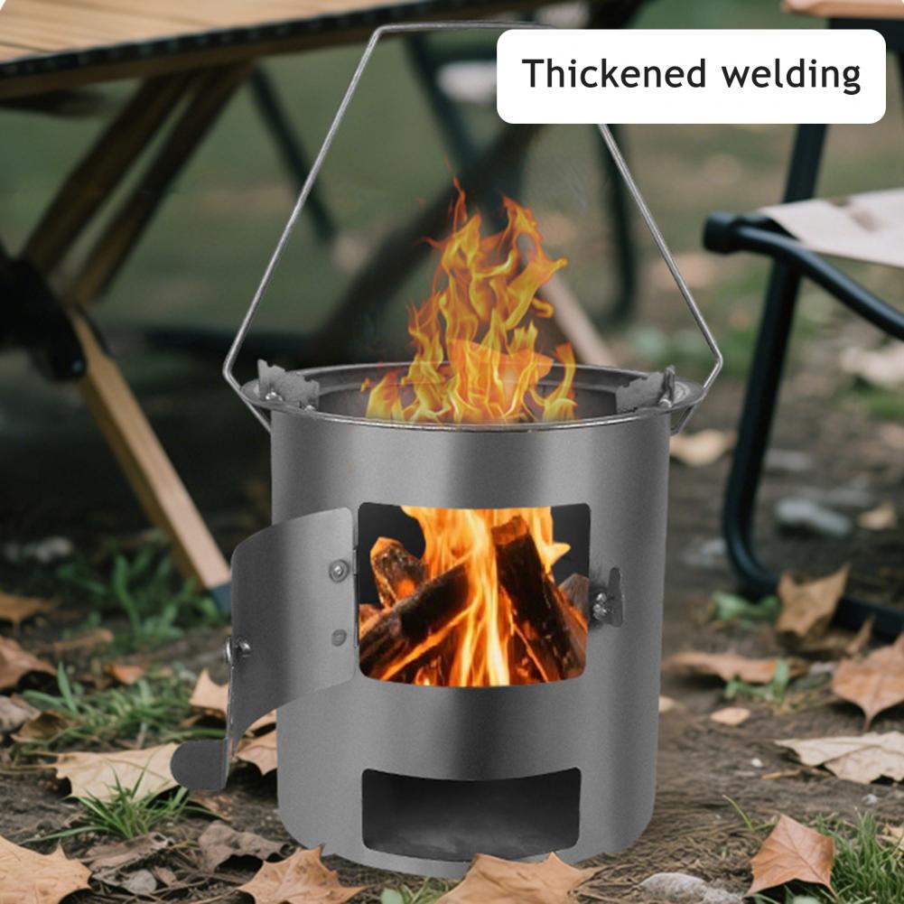 Camping Cooking Easy - Kompor Piknik Luar Ruangan, Kompor Kayu