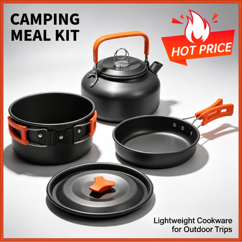 Camping Cooking Rice - Set Peralatan Masak Camping, Peralatan Makan