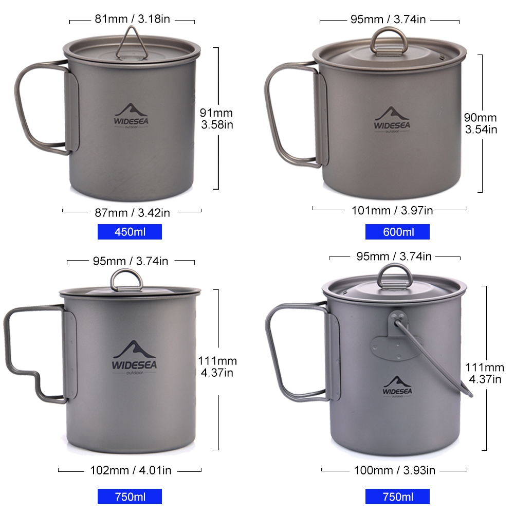 Widesea Mug Berkemah Cangkir T - Camping Cooking All In One ulasan dan harga