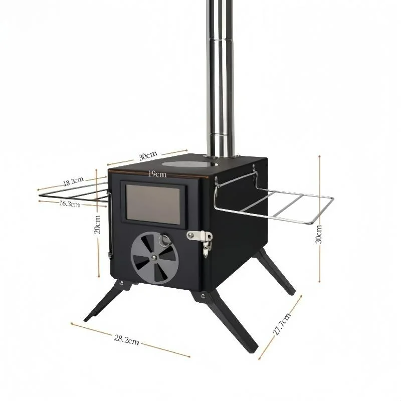 Kompor Kayu Bakar Baja Karbon  - Camping Cooking Easy ulasan dan harga