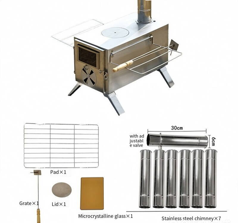 Kompor kayu untuk berkemah, ko - Camping Cooking Wood Stove ulasan dan harga