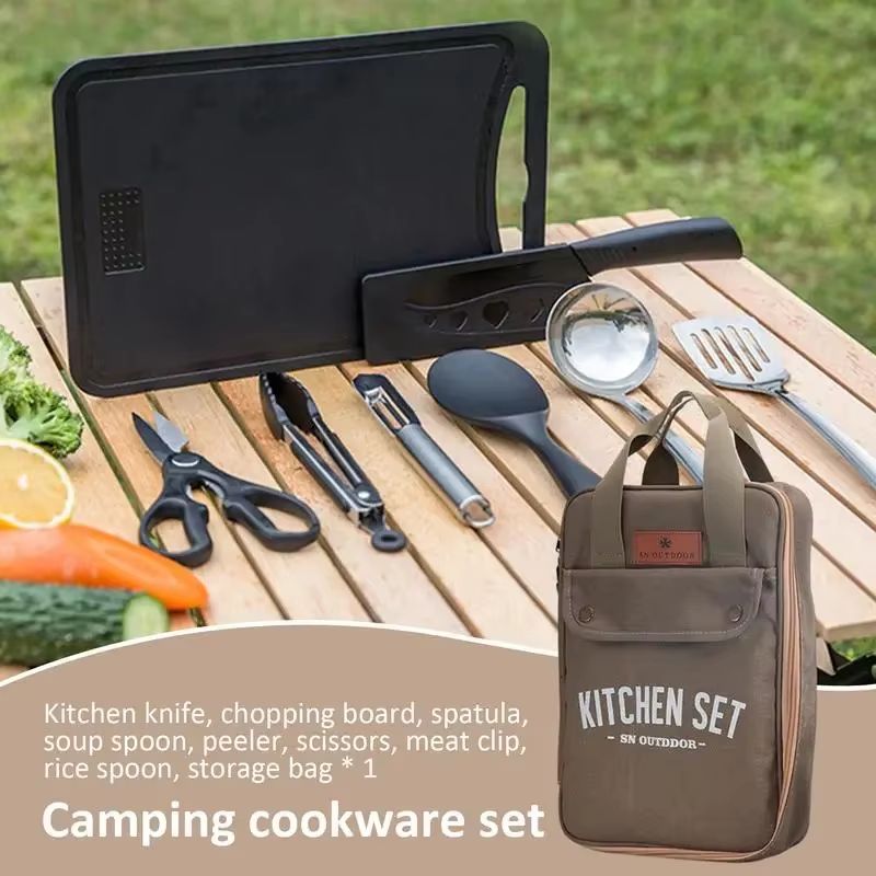 8 Buah Set Peralatan Masak Dap - Camping Cooking All In One ulasan dan harga