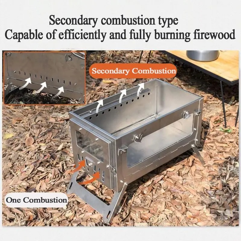 Kompor Tenda Portabel Baja Tah - Camping Cooking Wood Stove ulasan dan harga