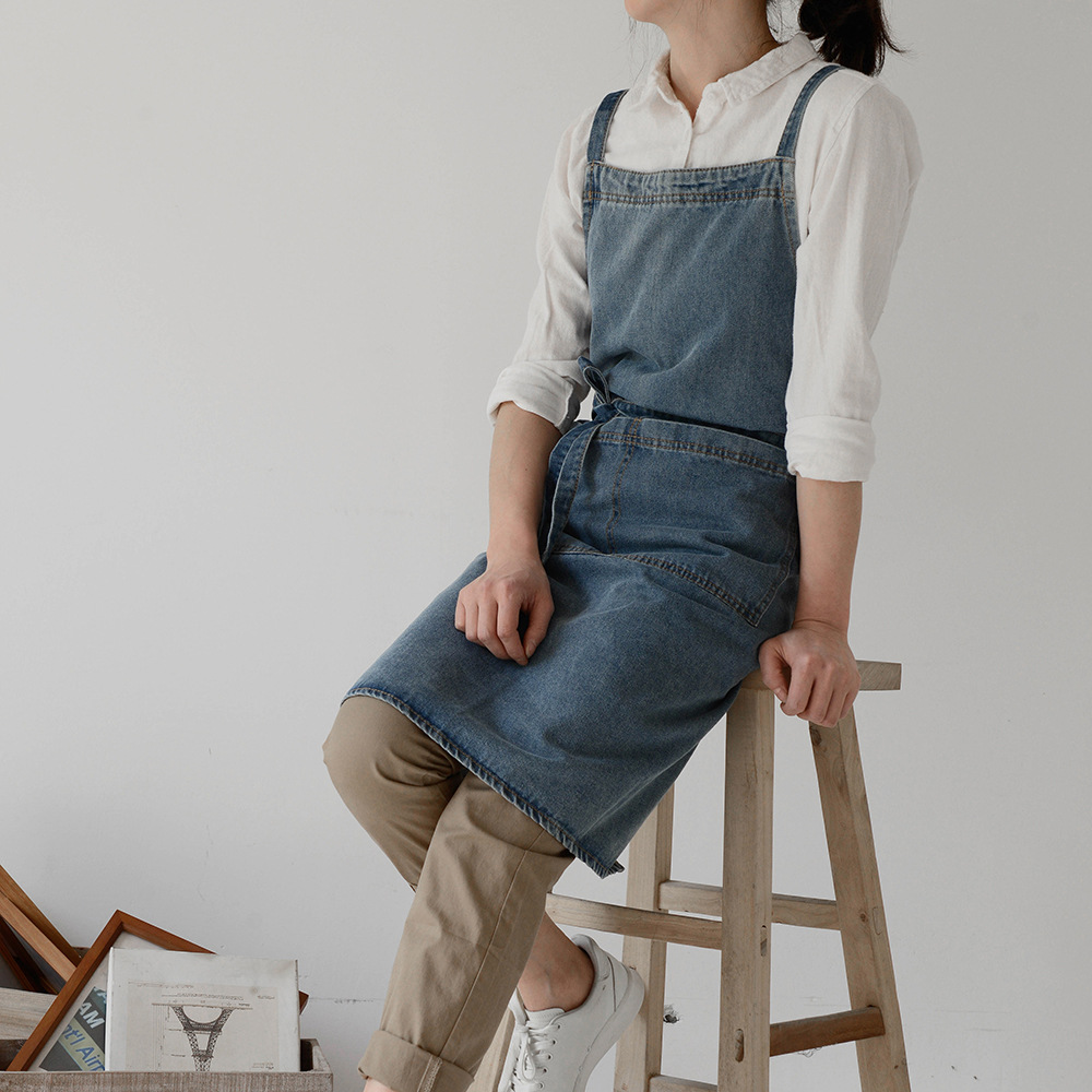 Overall Denim Korea Pakaian Ke - Japan Camping Cooking ulasan dan harga