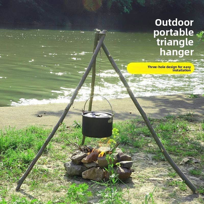 Rak Gantung Tripod BBQ Outdoor - Camping Cooking Tripod ulasan dan harga