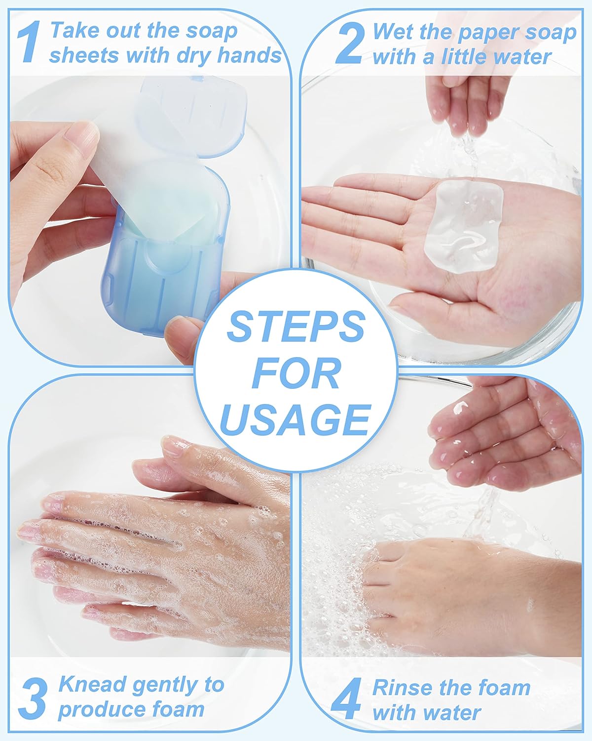 5/10/20 Kotak Lembar Sabun Tan - Biodegradable Soap Camp ulasan dan harga