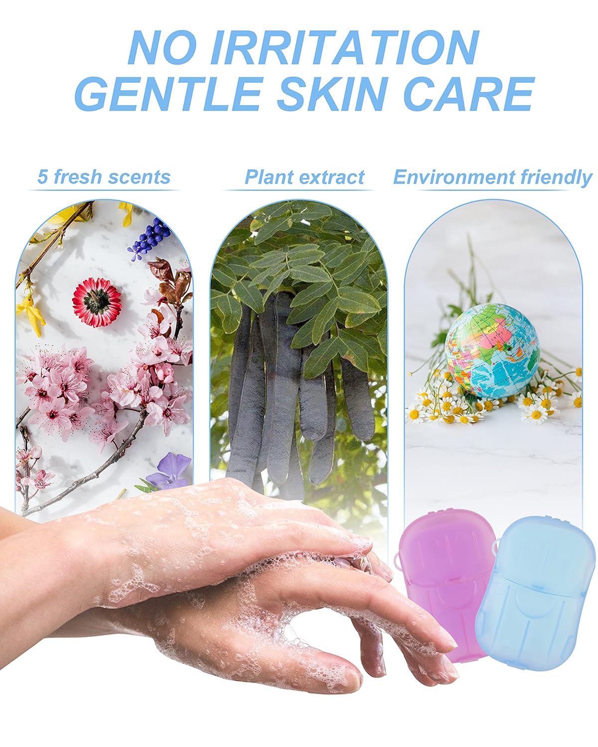 5/10/20 Kotak Lembar Sabun Tan - Biodegradable Soap Camp ulasan dan harga