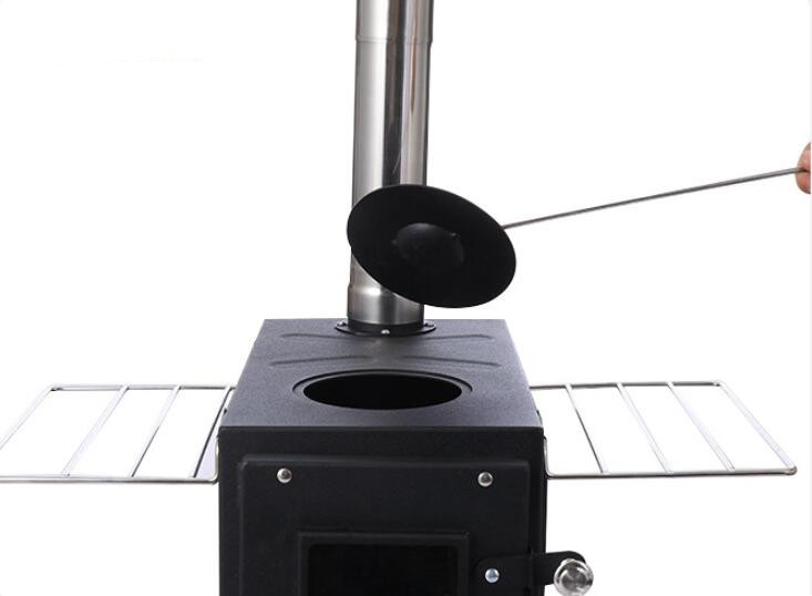 Kompor Kayu Bakar Baja Portabe - Camping Cooking Wood Stove ulasan dan harga