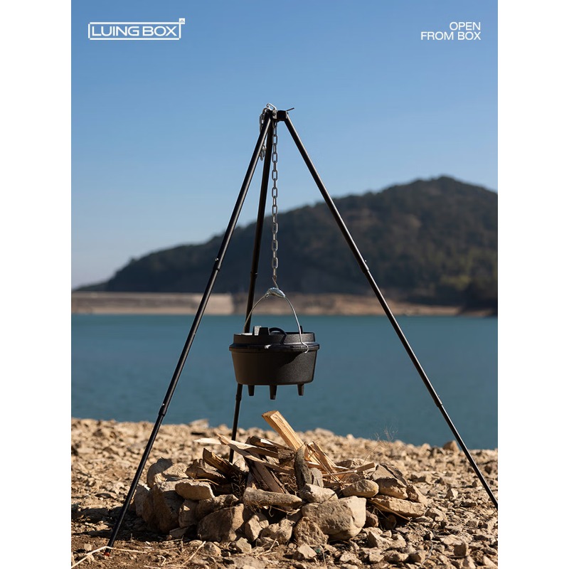 Braket Pot Gantung Bahan Alumi - Camping Cooking Tripod ulasan dan harga