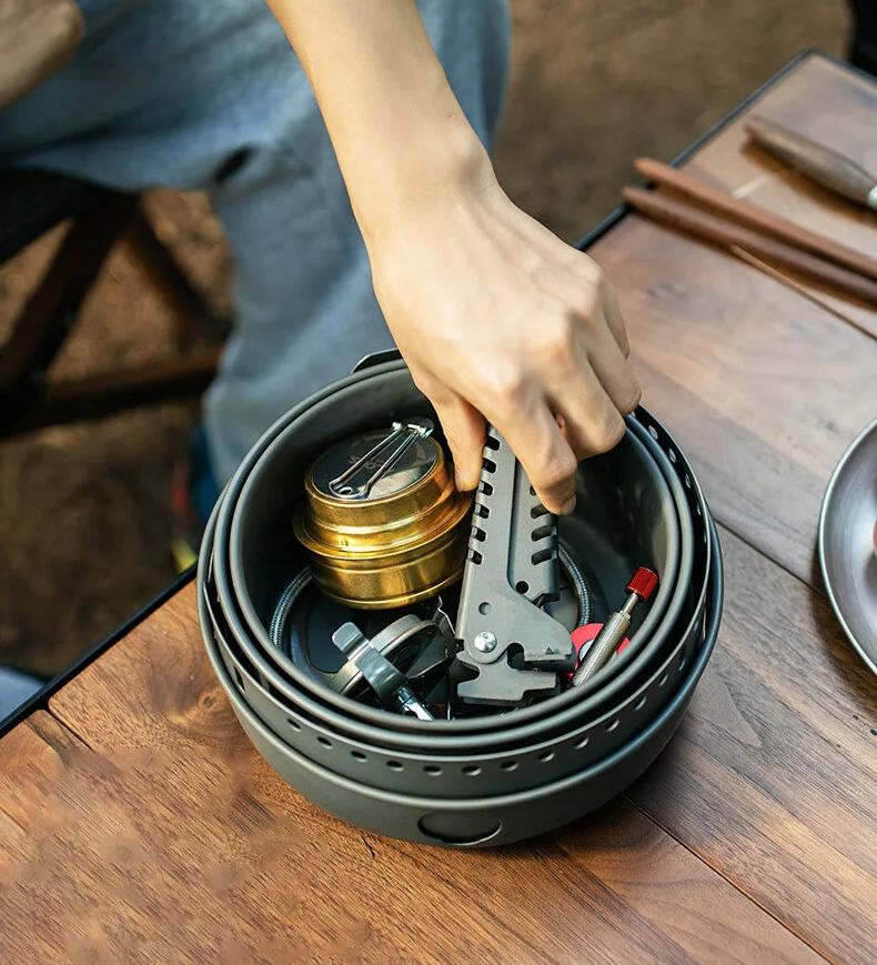 Kompor Gas Berkemah Kompor Alk - Camping Cooking Rice ulasan dan harga