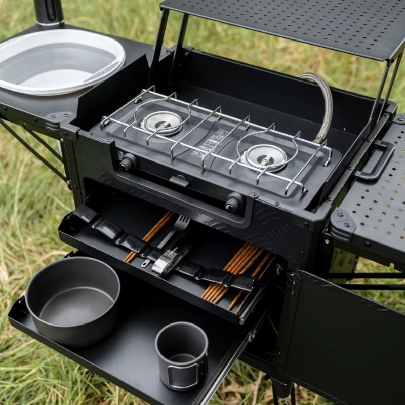 Stasiun Dapur Lipat Serbaguna  - Camping Cooking All In One ulasan dan harga