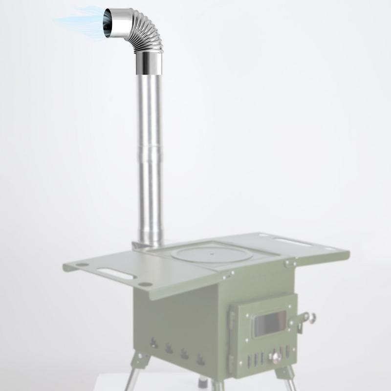60/75mm baja tahan karat 90 de - Camping Cooking Wood Stove ulasan dan harga