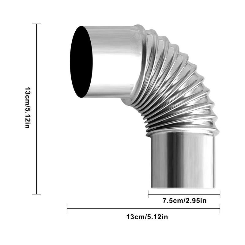 60/75mm baja tahan karat 90 de - Camping Cooking Wood Stove ulasan dan harga