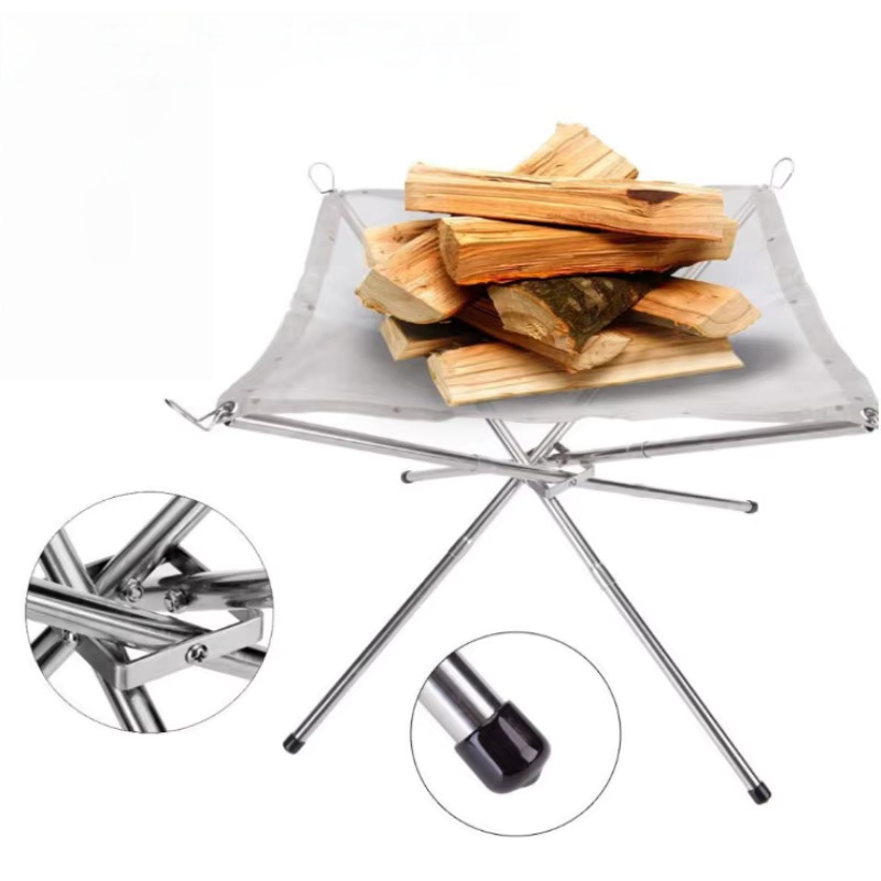 Rak Api Unggun BBQ Luar Ruanga - Camping Cooking Wood Stove ulasan dan harga