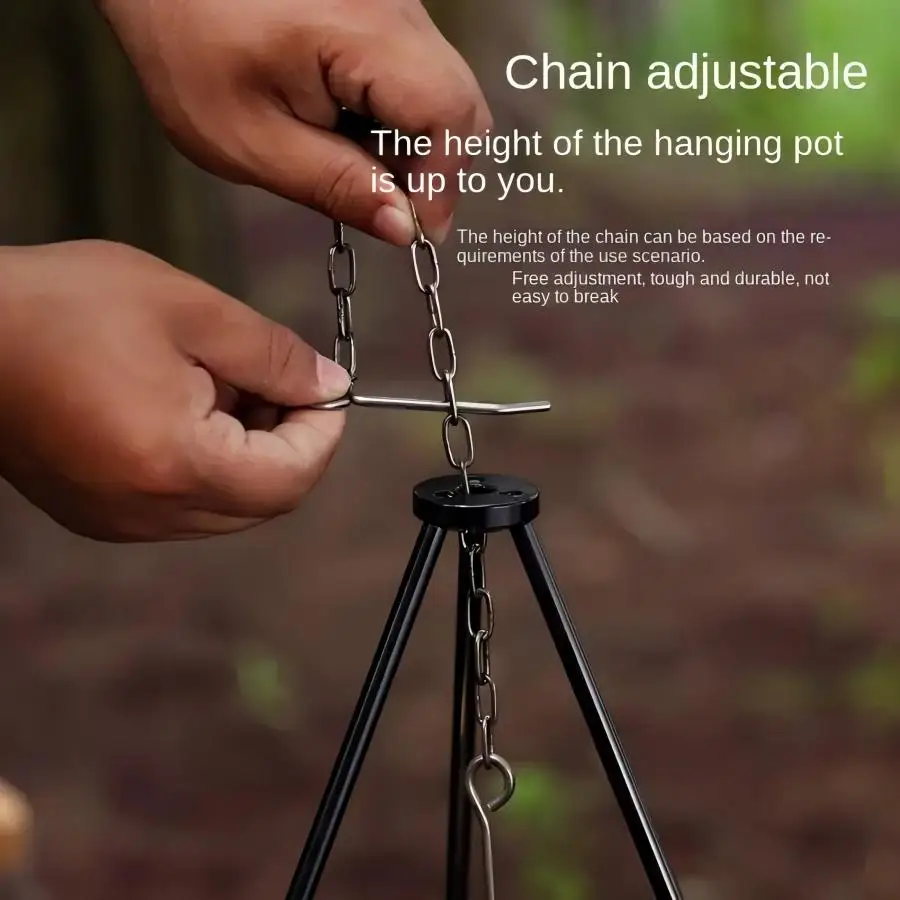 Tripod Api Unggun Besar Luar R - Camping Cooking Tripod ulasan dan harga