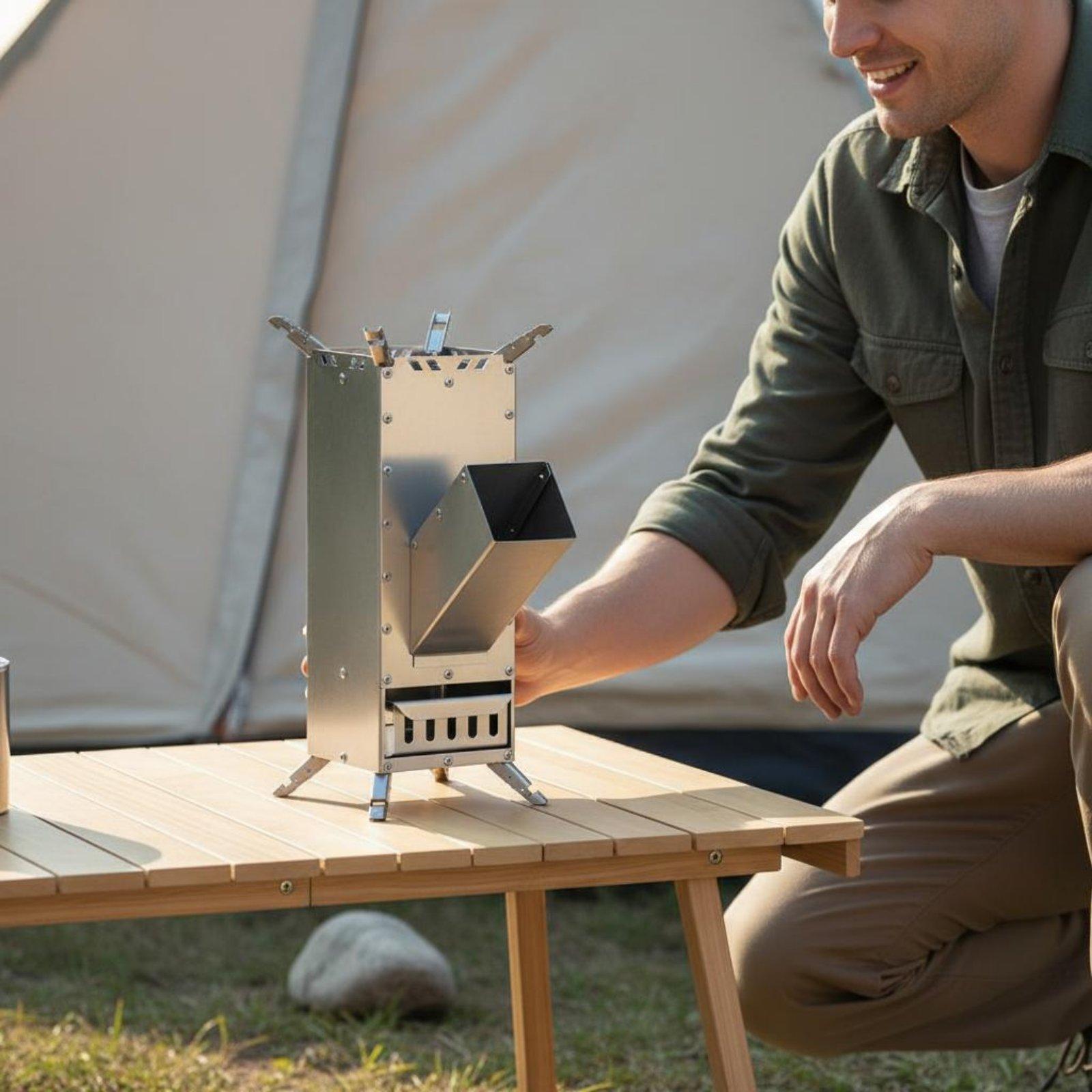 Kompor Luar Ruangan Portabel,  - Camping Cooking Fire Stove ulasan dan harga