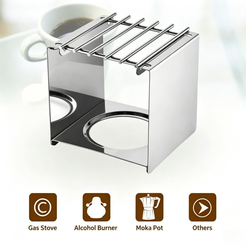 Penyangga Kompor Kopi Persegi  - Camping Cooking Utilities ulasan dan harga