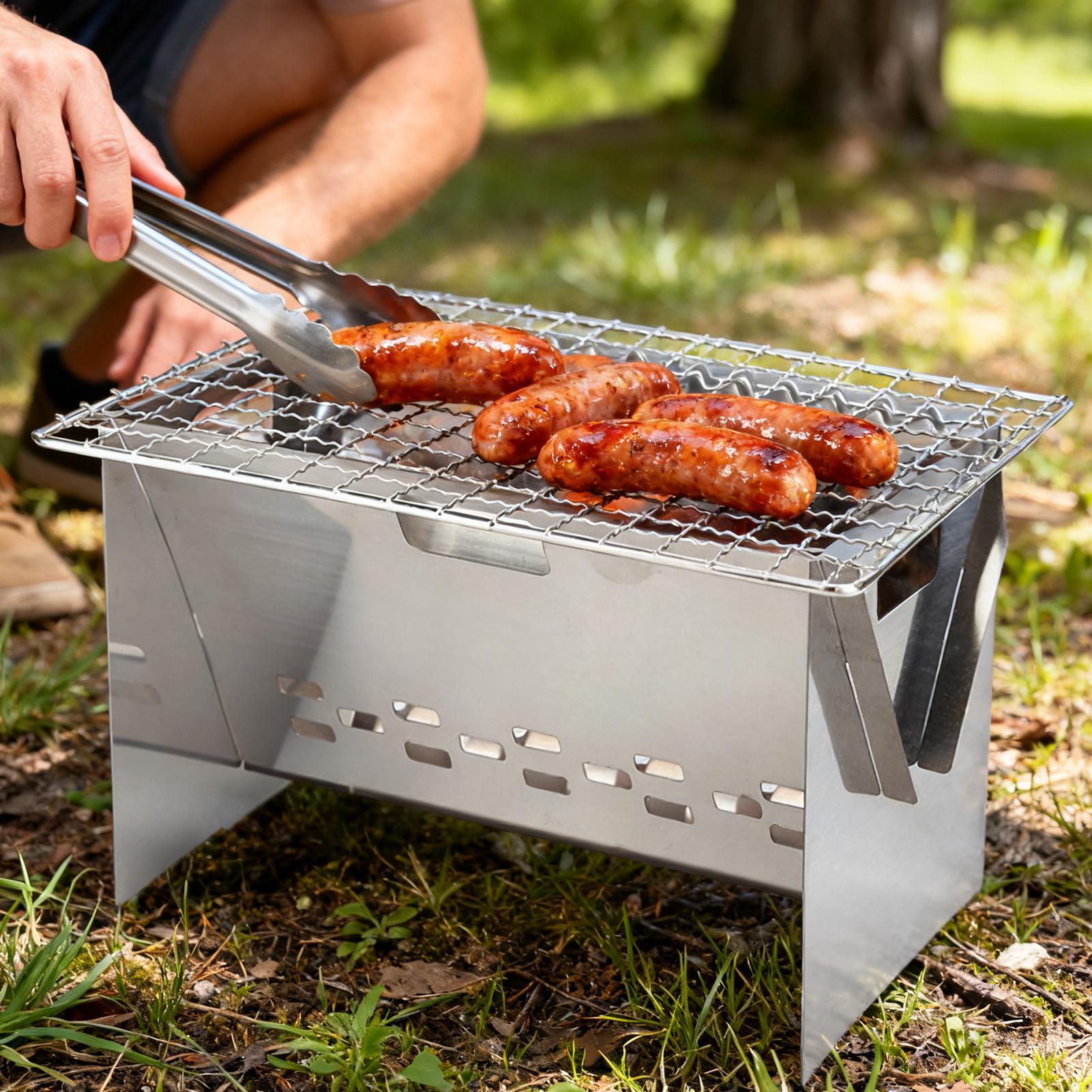 Pemanggang Arang Baja Tahan Ka - Camping Cooking Fire Stove ulasan dan harga