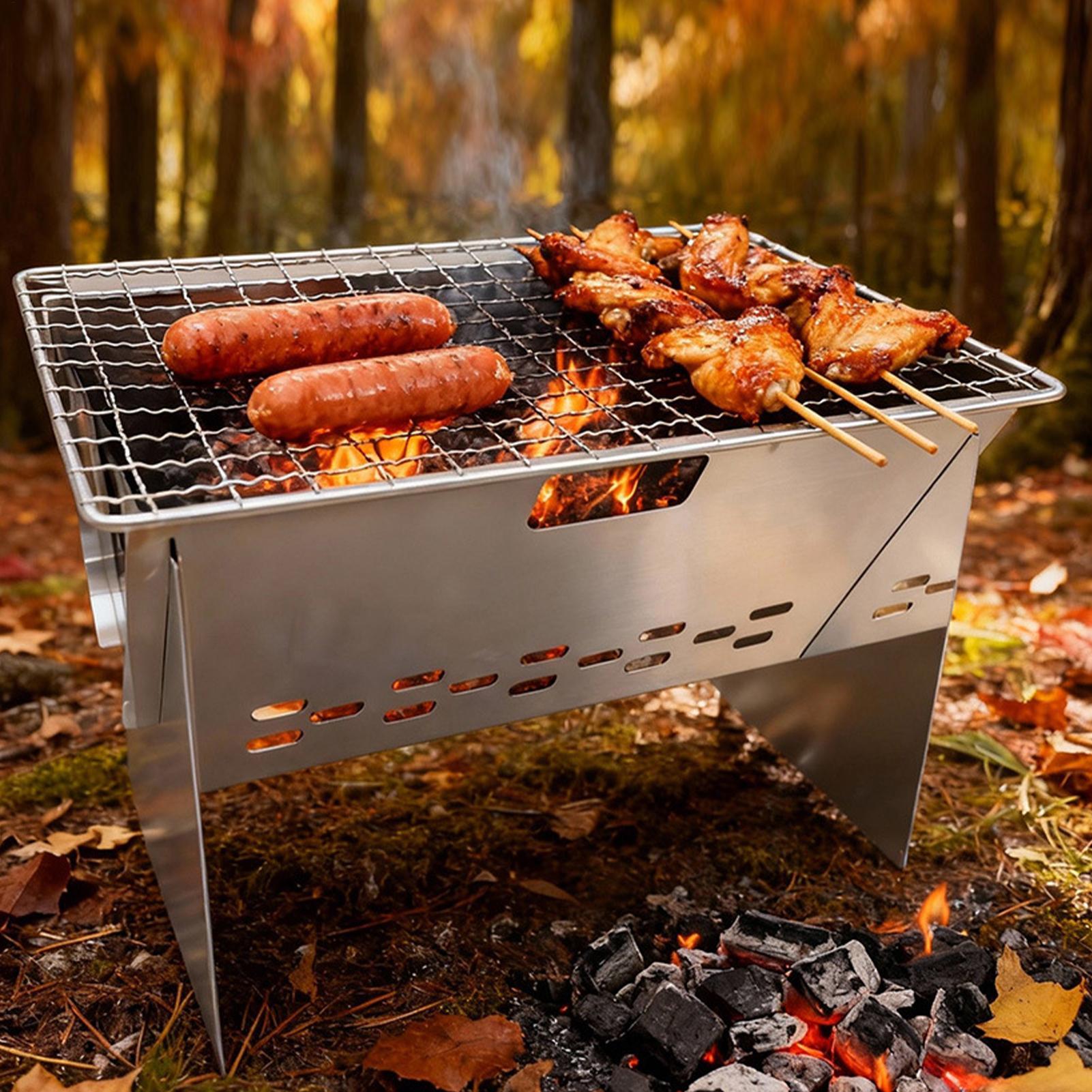 Pemanggang Arang Baja Tahan Ka - Camping Cooking Fire Stove ulasan dan harga
