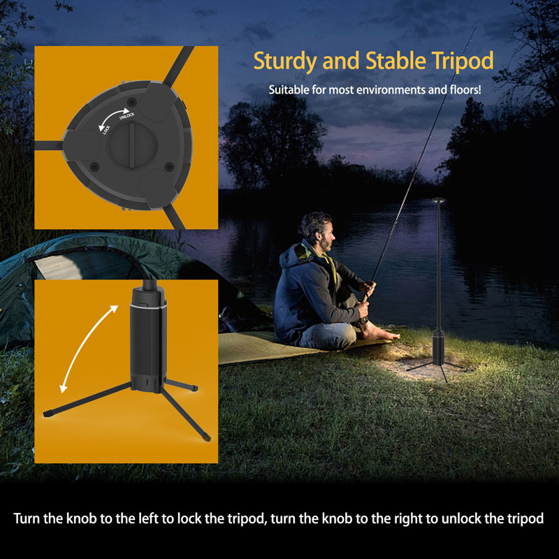 Lampu darurat tenda memancing  - Camping Cooking Tripod ulasan dan harga