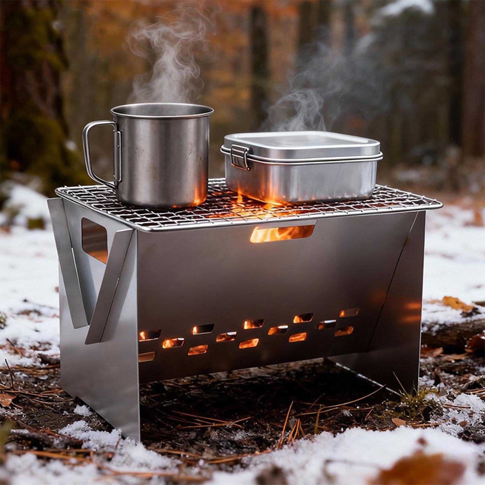 Pemanggang Arang Lipat Portabe - Camping Cooking Fire Stove ulasan dan harga