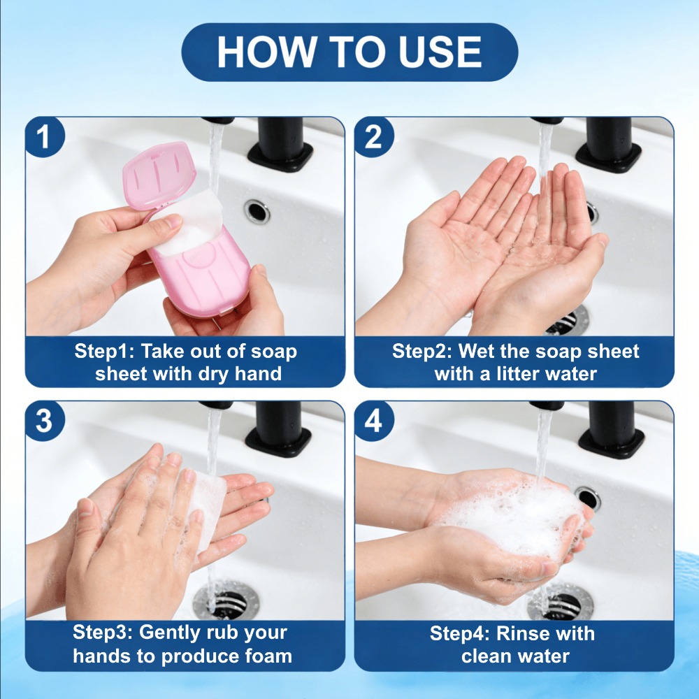 Lembaran Sabun Kertas Portabel - Biodegradable Soap Camp ulasan dan harga